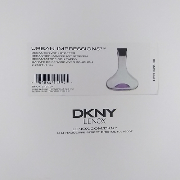 DKNY Decanter - Picture 5 of 7